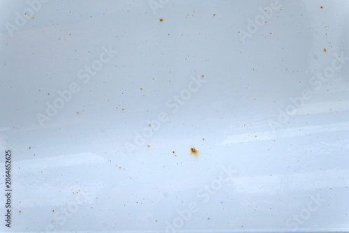 Flash Rust on White Car Paint – Macro Texture