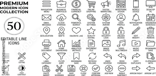Foto Modern icon set