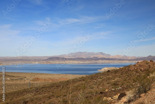 Scenic lake Mead at the Las Vegas Hoover Dam