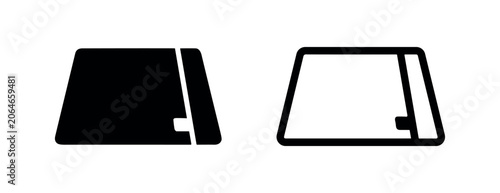 Schilderij op canvas Keyboard key icon