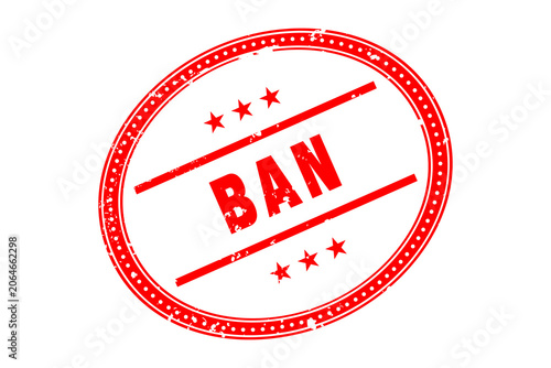 Stamp design for selective Ban, stamp PNG