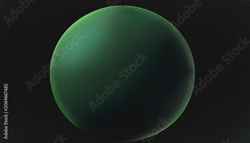 glowing green sphere patten black background grainy gradient noise texture poster banner backdrop abstract design power point background