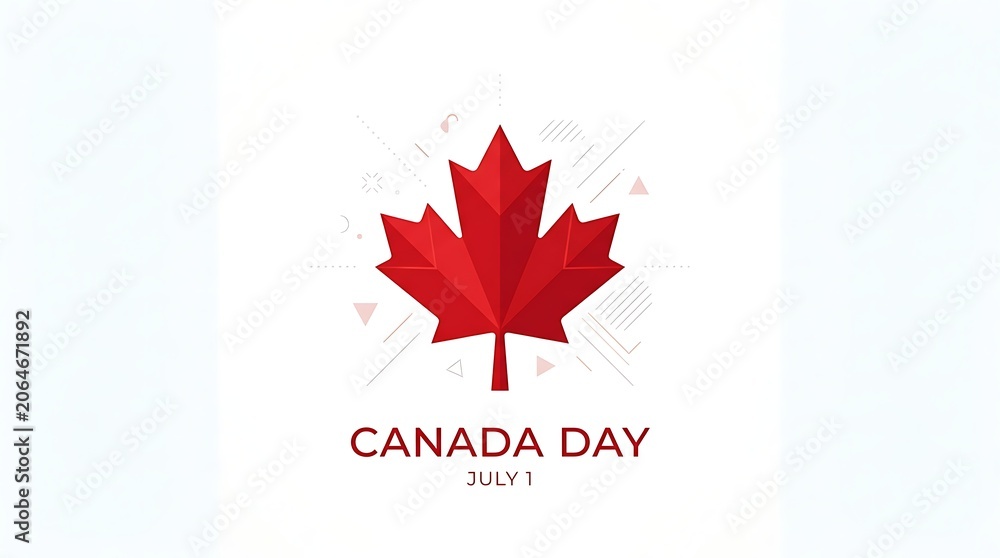 Fototapeta premium Happy Canada Day – Celebrating Freedom, Unity, and Pride 🇨🇦