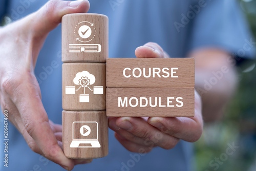 Konstfotografi Concept of course modules. Course module e-learning technology.