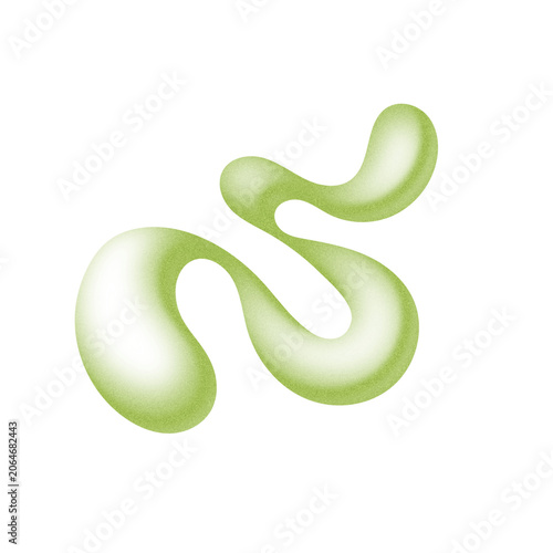 Airbrush Textured Shapes Isolated 