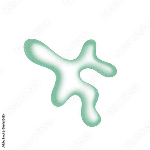 Airbrush Textured Shapes Isolated 