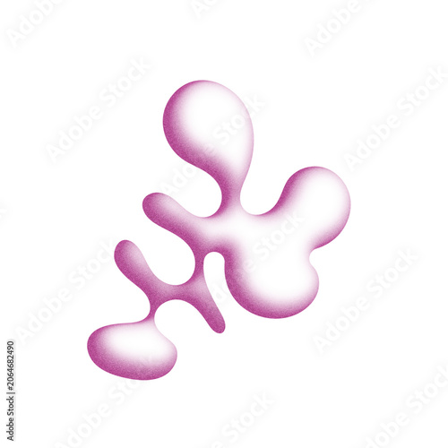 Airbrush Textured Shapes Isolated 