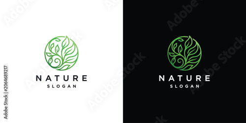 Green Leaf Circle Logo 