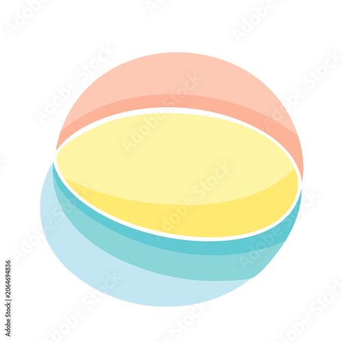 Pastel Gradient Abstract Sphere Illustration