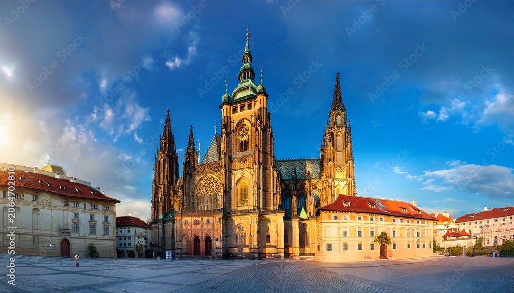Obraz premium st vitus cathedral prague castle prague czech republic
