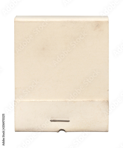 Fotografía Authentic Old Worn Blank White Matchbook Front Cover - Vintage Branding Mockup I