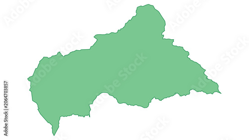 Fotografie Central African Republic outline green