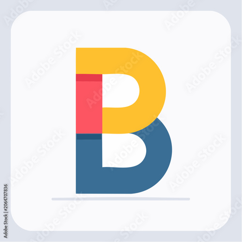 Abstract Letter B Logo Design