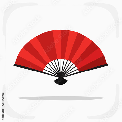 Red Japanese Fan