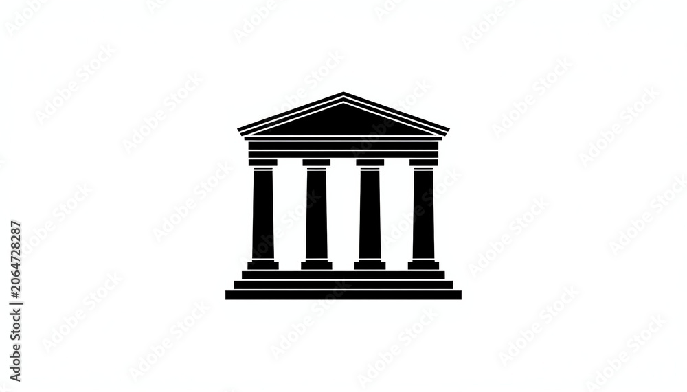 Fototapeta premium Temple 4 columns 