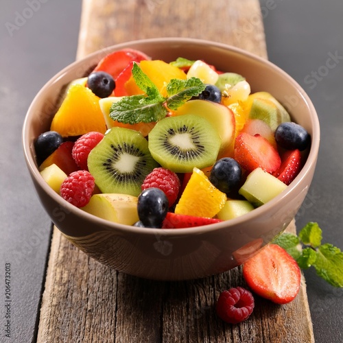 fruit salad, AI generated