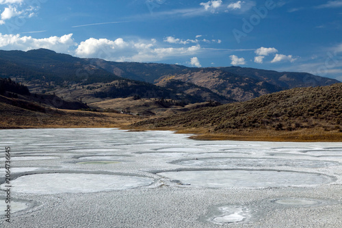 Spotted Lake in Osoyoos British Columbia Canada During Clear Day