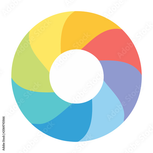 Olympic rings symbol flat design