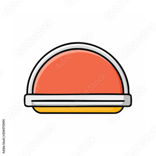 Flat design hamburger icon with transparent background