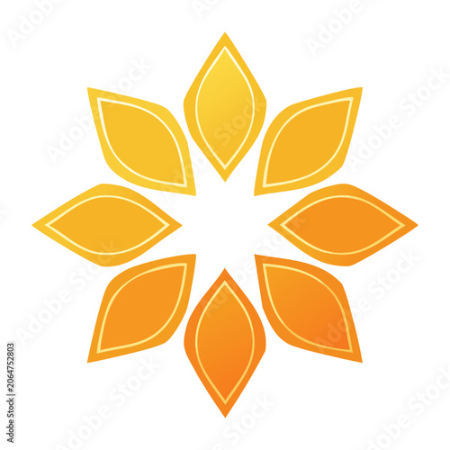 gold geometric hexagon pattern vector