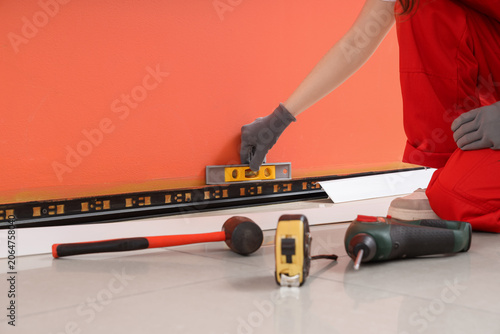 Professional worker using s...