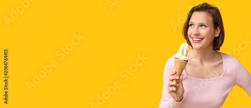 Beautiful young woman with ...
