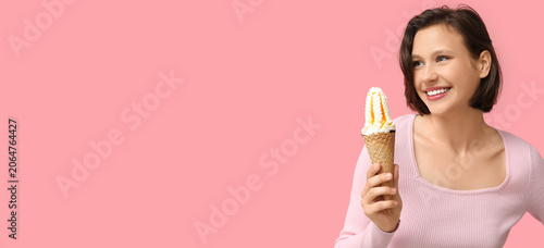 Beautiful young woman with ...