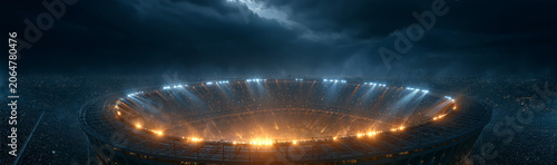 Stadium Lights at Night: An...