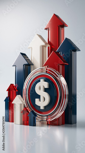 Financial Growth Upward Tre...