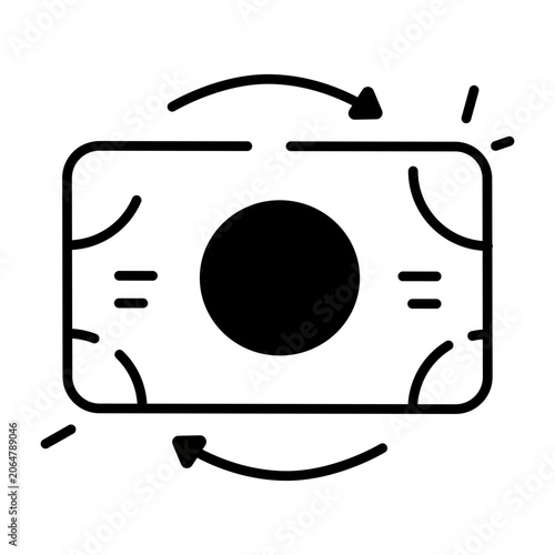 фотографія Modern design icon of money outflow