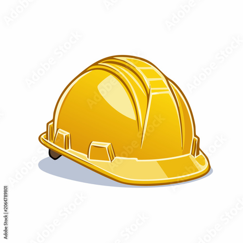 Yellow Hard Hat Illustration