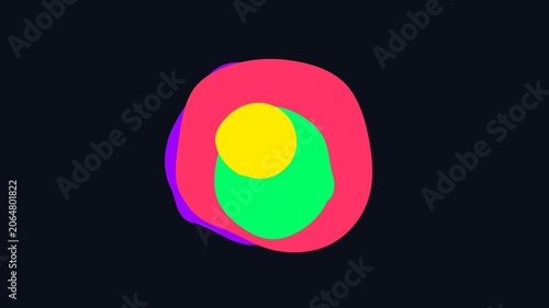 Neon Abstract Swirl Motion Graphic Loopable Background for Advertising