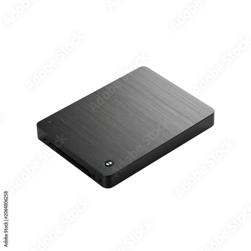 Black paving stone or brick on neutral background isolated on transparent background