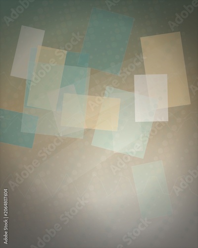 Abstract geometric background with overlapping shapes and circles