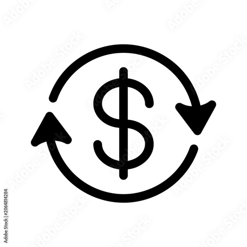 Recursive Recurring Payment Icon for Subscription Billing