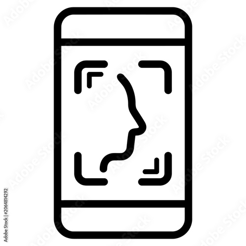 Selfie Verification Login Icon for Secure Access