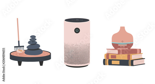 Zen Garden Air Purifier and Essential Oil Diffuser Collection.