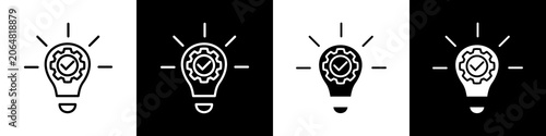 Photography Creative black and white icon design concept