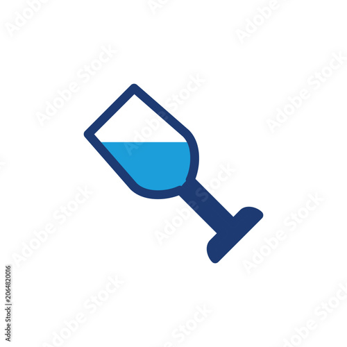 Quadro em tela glass wine colored icon vector design good for web or mobile app
