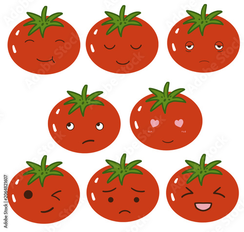 Tableau sur toile set of tomato