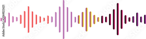 Foto Sound waves rhythm symbol