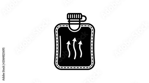 Hot Water Bottle Icon - Warmth and Comfort Symbol