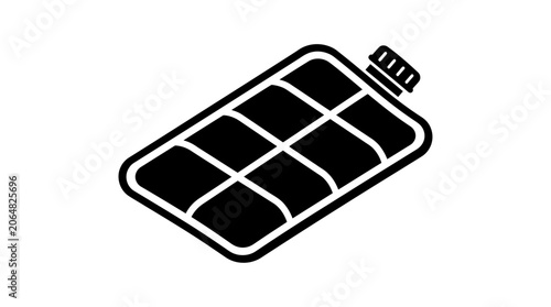 Hot Water Bottle Icon, Simple Vector Illustration, Isolated on White Background