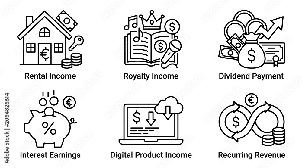 Obraz premium Premium vector icons set for business and design