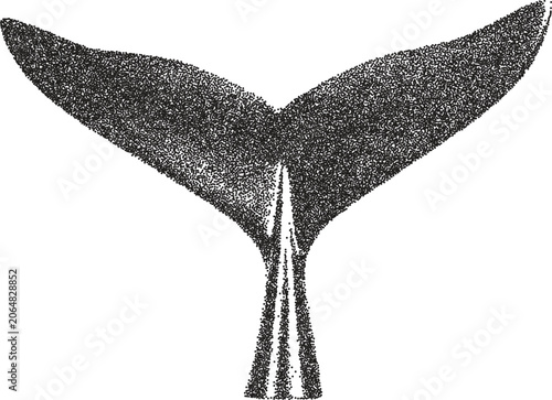 Tail y2k retro stipple art fish brutalist halftone vector png transparent, fin 2000s photocopy effect tattoo aesthetic