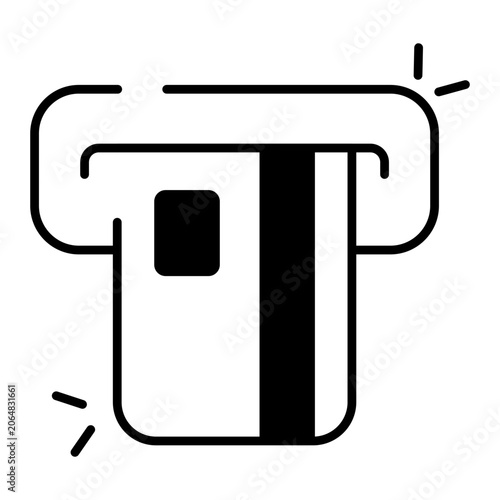 Fotografija Perfect design icon of atm withdrawal