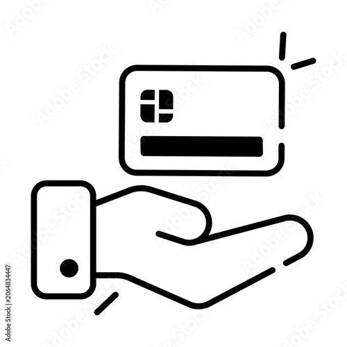 Fotografija Perfect design icon of atm card