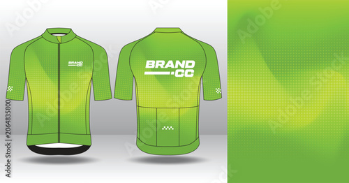 Modern Cycling Jersey Design Template for Custom Sublimation