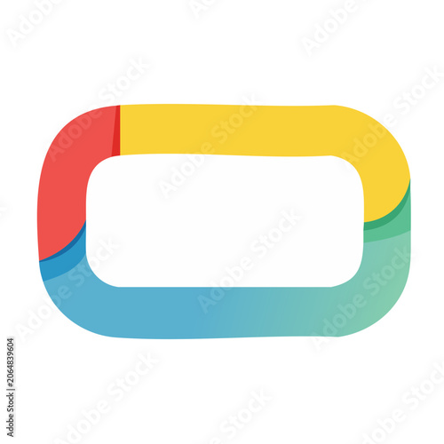 Flat design loading icon with circular progress
