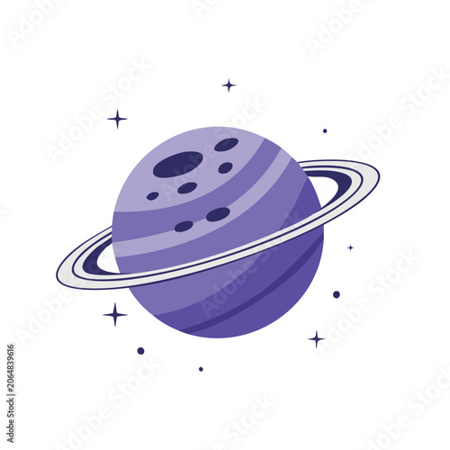 Flat design purple smartphone vector